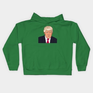 Trump Portrait Kids Hoodie